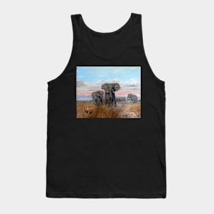 ELEPHANT'S WARNING TO THE LIONS Tank Top